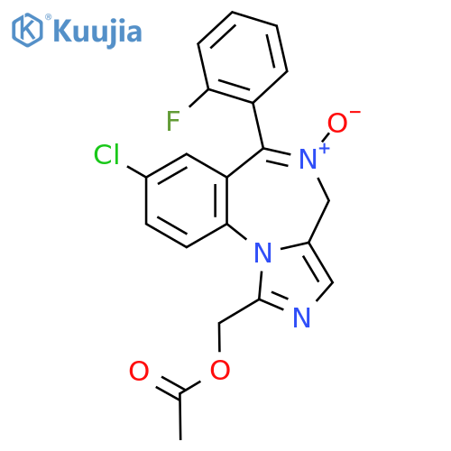 1-Acetoxymethyl-8-chloro-6-(2-fluorophenyl)-4H-imidazo[1,5-a][1,4]benzodiazepine 5-Oxide structure