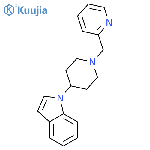 1-[1-(pyridin-2-ylmethyl)piperidin-4-yl]-1H-indole structure