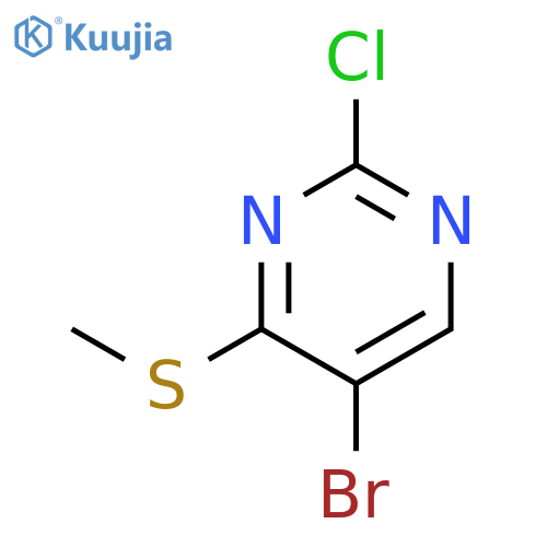 5-bromo-2-chloro-4-(methylsulfanyl)pyrimidine structure