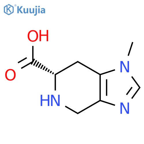 (S)-1-METHYL-4,5,6,7-TETRAHYDRO-1H-IMIDAZO[4,5-C]PYRIDINE-6-CARBOXYLIC ACID structure
