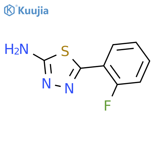 5-(2-Fluorophenyl)-1,3,4-thiadiazol-2-amine structure