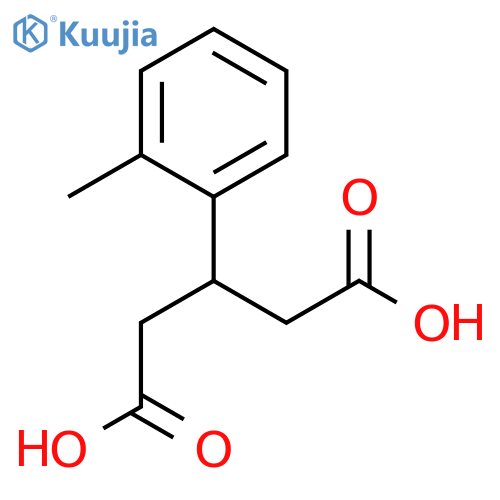 3-(2-methylphenyl)pentanedioic acid structure