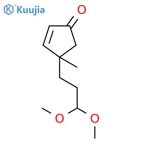 2-Cyclopenten-1-one, 4-(3,3-dimethoxypropyl)-4-methyl- structure