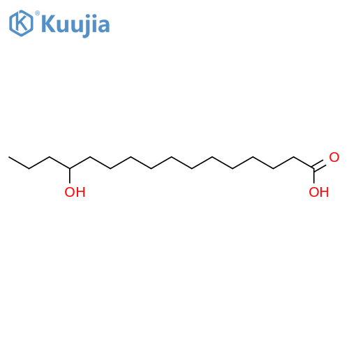 HEXADECANOIC ACID, 13-HYDROXY- structure