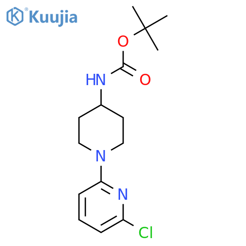 Tert-butyl 1-(6-chloropyridin-2-yl)piperidin-4-ylcarbamate structure