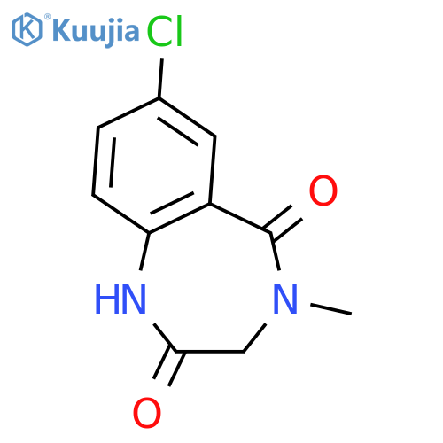 1H-1,4-Benzodiazepine-2,5-dione, 7-chloro-3,4-dihydro-4-methyl- structure