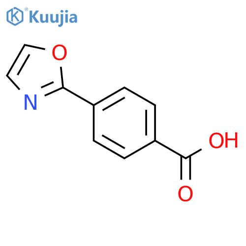 4-(1,3-oxazol-2-yl)benzoic acid structure