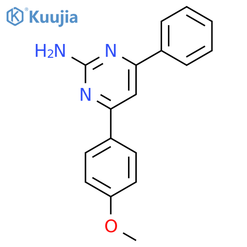 4-(4-Methoxyphenyl)-6-phenylpyrimidin-2-amine structure