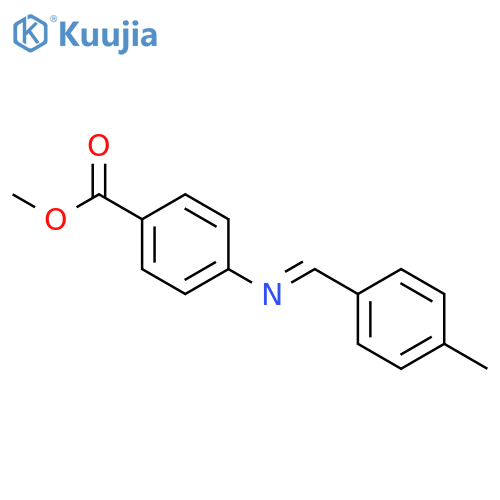 Benzoic acid, 4-[[(4-methylphenyl)methylene]amino]-, methyl ester structure
