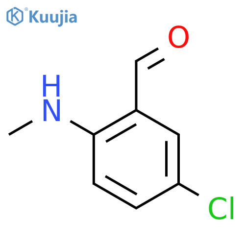 5-Chloro-2-(methylamino)benzaldehyde structure