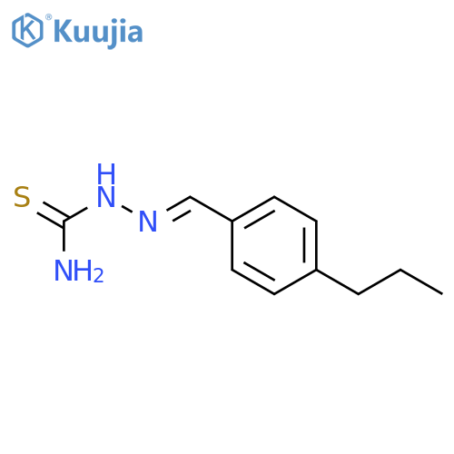 2-(4-Propylphenyl)methylenehydrazinecarbothioamide structure