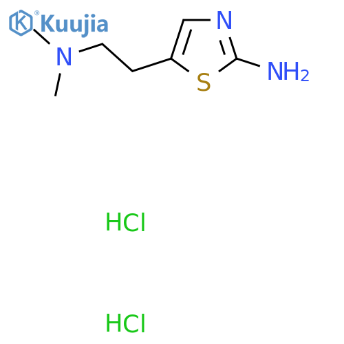5-2-(dimethylamino)ethyl-1,3-thiazol-2-amine dihydrochloride structure