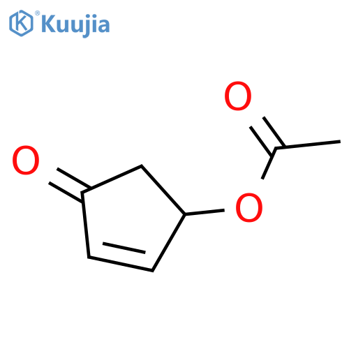[(1R)-4-oxocyclopent-2-en-1-yl] acetate structure