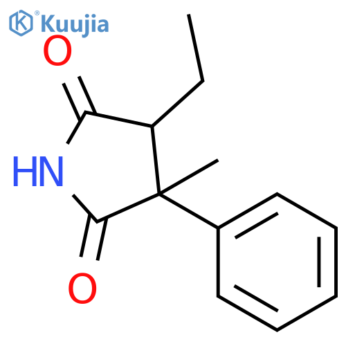 4-ethyl-3-methyl-3-phenylpyrrolidine-2,5-dione structure
