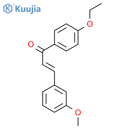 (2E)-1-(4-ethoxyphenyl)-3-(3-methoxyphenyl)prop-2-en-1-one structure