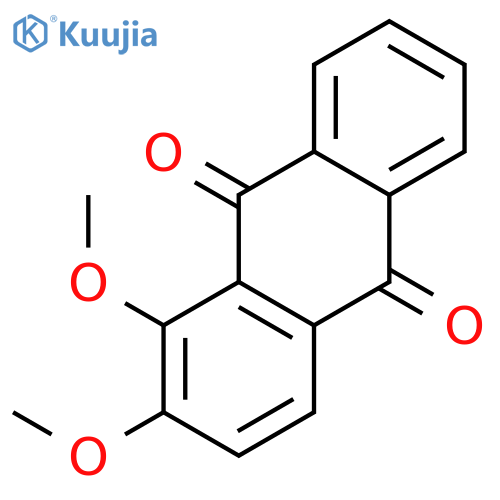 1,2-Dimethoxyanthracene-9,10-dione structure