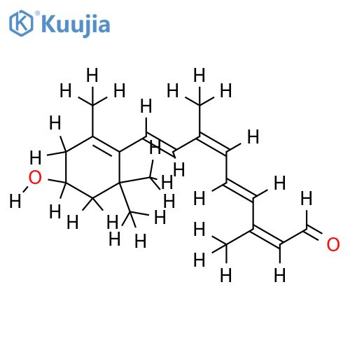 (-)-(R)-all-trans-3-hydroxyretinal structure
