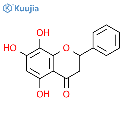 4H-1-BENZOPYRAN-4-ONE, 2,3-DIHYDRO-5,7,8-TRIHYDROXY-2-PHENYL- structure