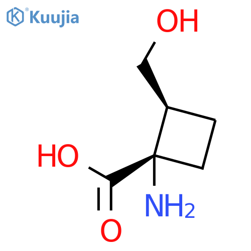 (1S,2S)-1-amino-2-(hydroxymethyl)cyclobutane-1-carboxylic acid structure