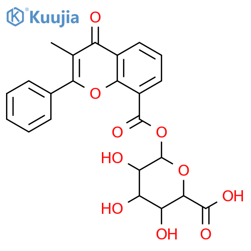 3-Methylflavone-8-carboxylic Acid Acyl-β-D-glucuronide structure
