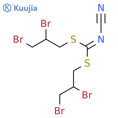 Carbonimidodithioicacid, N-cyano-, bis(2,3-dibromopropyl) ester structure