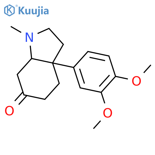 6H-Indol-6-one, 3a-(3,4-dimethoxyphenyl)octahydro-1-methyl-, cis- structure