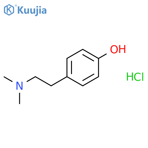2-(4-Hydroxyphenyl)-N,N-dimethylethylamine Hydrochloride structure