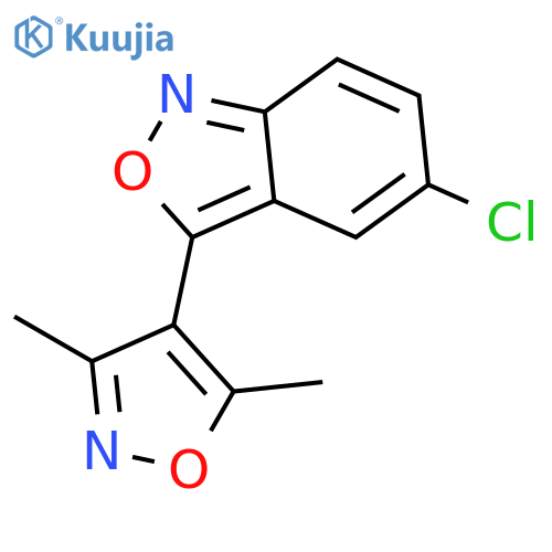 5-chloro-3-(3,5-dimethyl-1,2-oxazol-4-yl)-2,1-benzoxazole structure