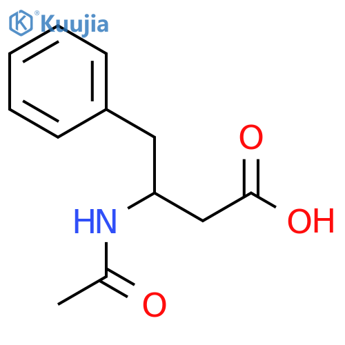 3-acetamido-4-phenylbutanoic acid structure