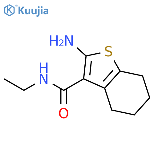 2-amino-N-ethyl-4,5,6,7-tetrahydro-1-benzothiophene-3-carboxamide structure