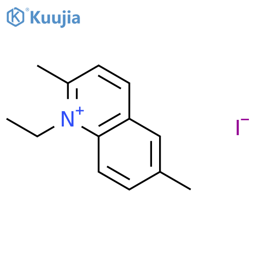 Quinolinium,1-ethyl-2,6-dimethyl-, iodide (1:1) structure