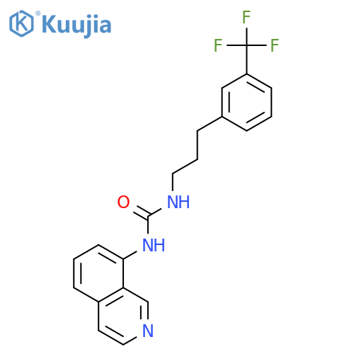 UREA, N-8-ISOQUINOLINYL-N'-[3-[3-(TRIFLUOROMETHYL)PHENYL]PROPYL]- structure