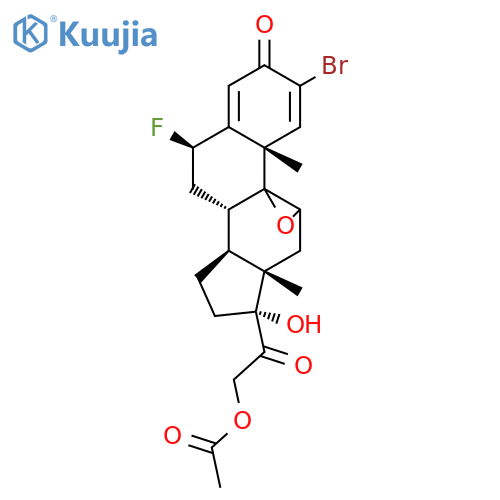 Pregna-1,4-diene-3,20-dione,21-(acetyloxy)-2-bromo-9,11-epoxy-6-fluoro-17-hydroxy-, (6b,9b,11b)- (9CI) structure