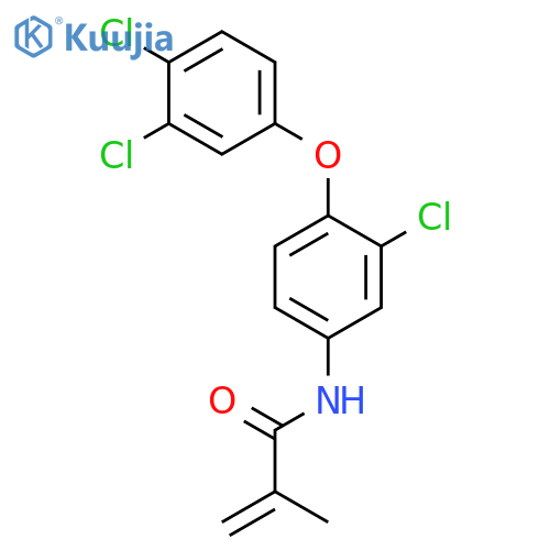 2-Propenamide, N-[3-chloro-4-(3,4-dichlorophenoxy)phenyl]-2-methyl- structure