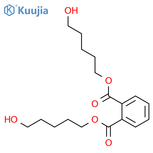 1,2-Benzenedicarboxylic acid, bis(5-hydroxypentyl) ester structure