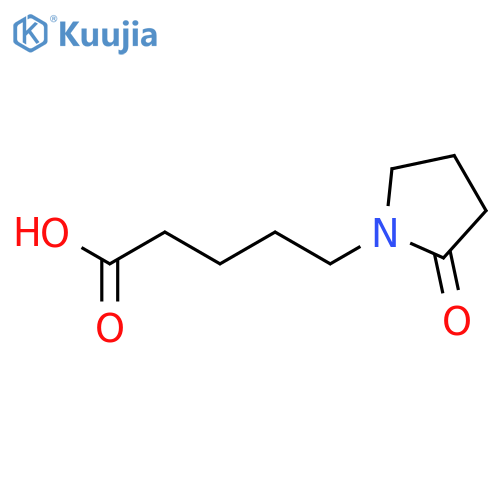 5-(2-oxopyrrolidin-1-yl)pentanoic acid structure
