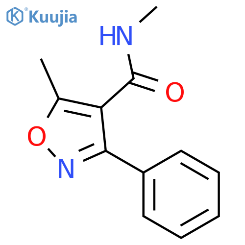 N,5-dimethyl-3-phenyl-1,2-oxazole-4-carboxamide structure