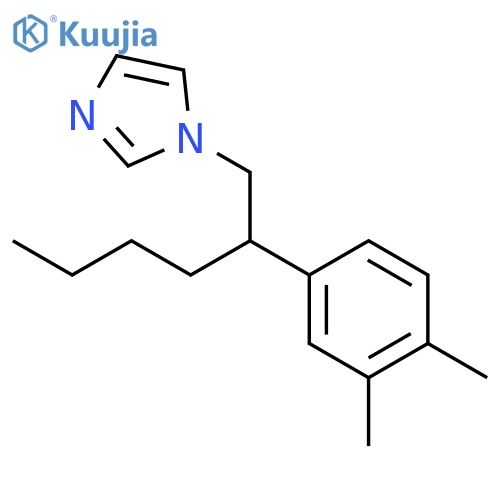 1H-Imidazole, 1-[2-(3,4-dimethylphenyl)hexyl]- structure