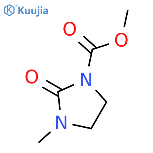 1-Imidazolidinecarboxylic acid, 3-methyl-2-oxo-, methyl ester structure