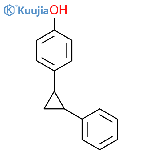 Phenol, 4-(2-phenylcyclopropyl)- structure