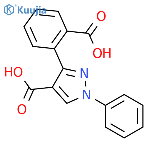 1H-Pyrazole-4-carboxylicacid, 3-(2-carboxyphenyl)-1-phenyl- structure
