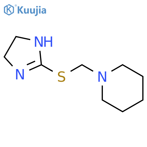 Piperidine, 1-[[(4,5-dihydro-1H-imidazol-2-yl)thio]methyl]- structure