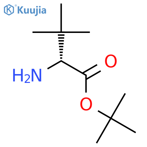 tert-butyl (2R)-2-amino-3,3-dimethylbutanoate structure