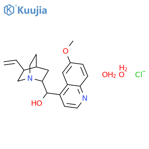 Quinine hydrochloride dihydrate structure