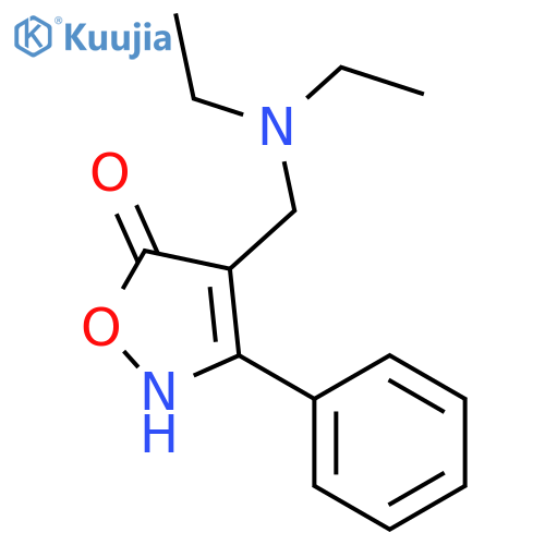 5(2H)-Isoxazolone, 4-[(diethylamino)methyl]-3-phenyl- structure