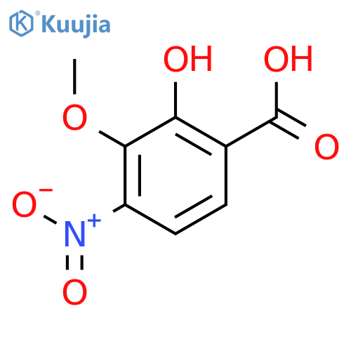 2-hydroxy-3-methoxy-4-nitrobenzoic Acid structure