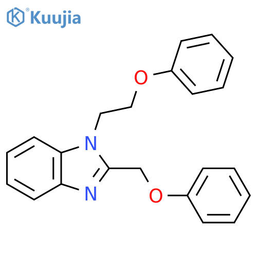 1-(2-phenoxyethyl)-2-(phenoxymethyl)-1H-1,3-benzodiazole structure