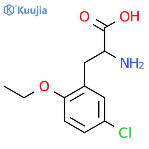 2-amino-3-(5-chloro-2-ethoxyphenyl)propanoic acid structure