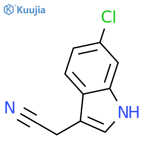 2-(6-Chloro-1H-indol-3-yl)acetonitrile structure
