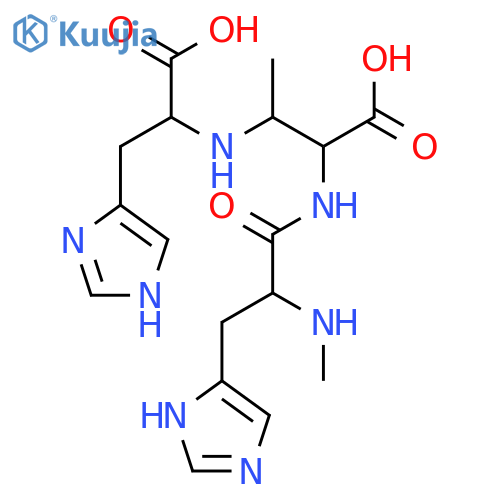 L-Histidine,N-[(1R,2S)-2-carboxy-2-[[(2S)-3-(1H-imidazol-5-yl)-2-(methylamino)-1-oxopropyl]amino]-1-methylethyl]- structure